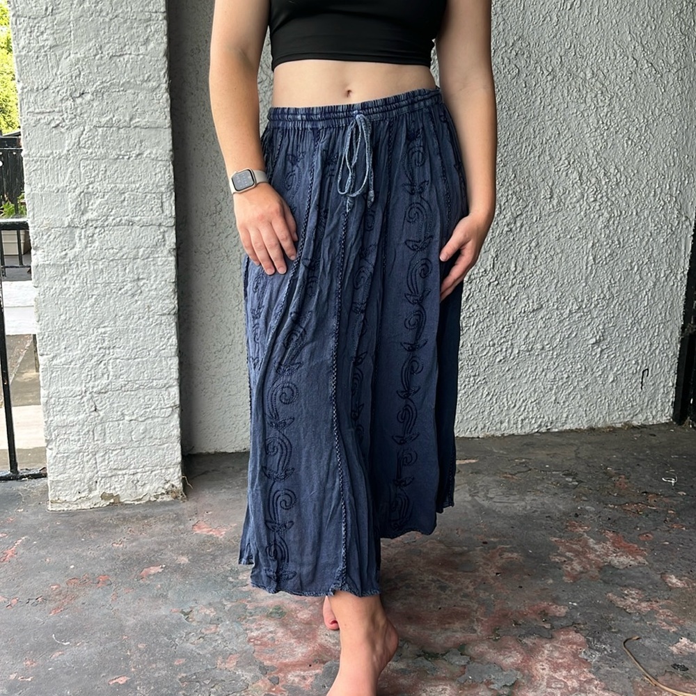 Studio West Blue Maxi Skirt